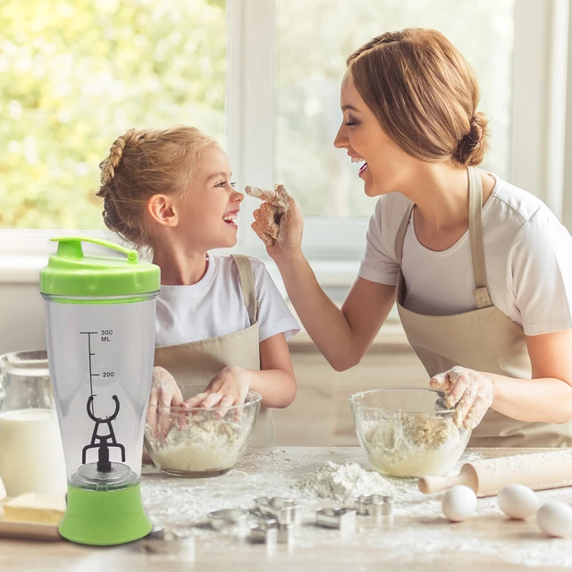 Taza mezcladora de proteínas eléctrica, mezclador automático de