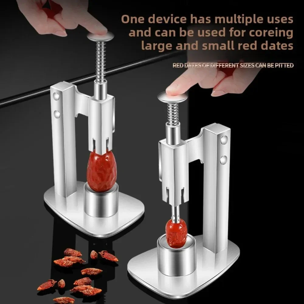 New Stainless Steel Red Dates Corer Manual Jujube Pitter Cherry Olive Fruit Core Remover Seed Push Out Tools Kitchen Tool 매실씨