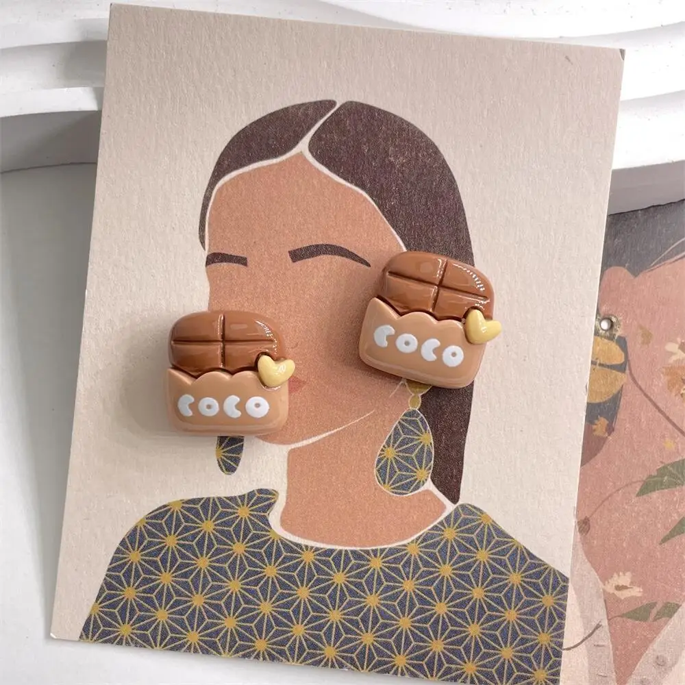5 stücke Cartoon Bär Keks Hamburger Charakter Teile Harz Handwerk Kawaii DIY Heim textilien Verzierungen Haarnadel Zubehör – Detail 9