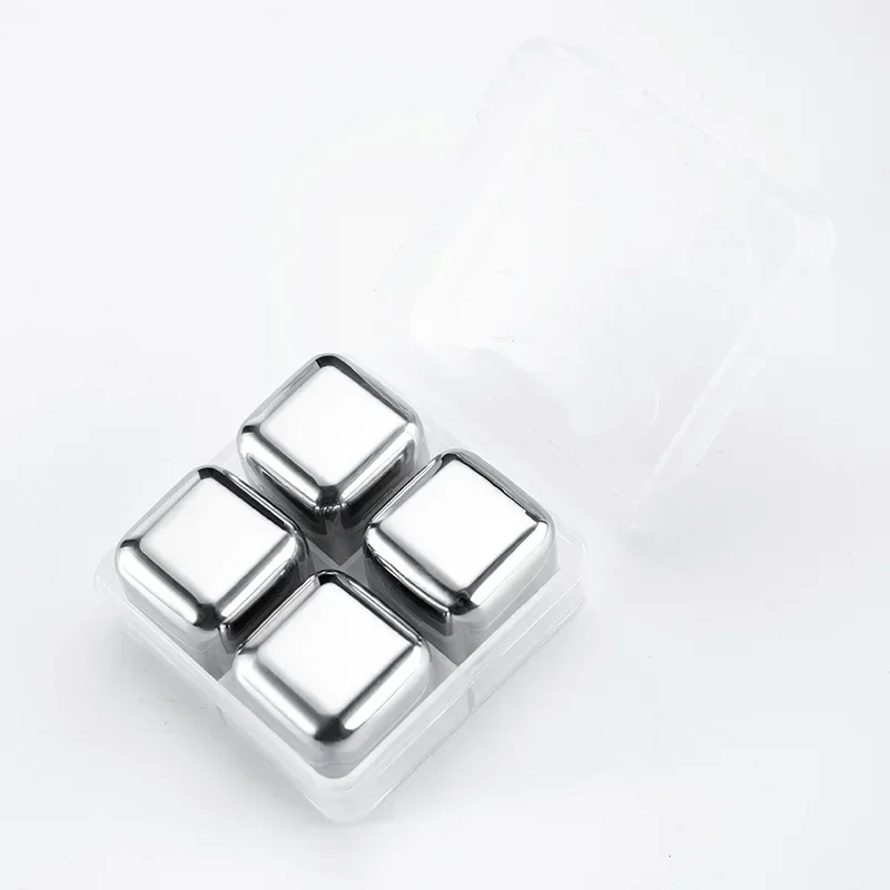 Stainless Steel Ice Cubes, Reusable Chilling Stones for Whiskey Wine, Keep Your Drink Cold Longer, SGS Test Pass