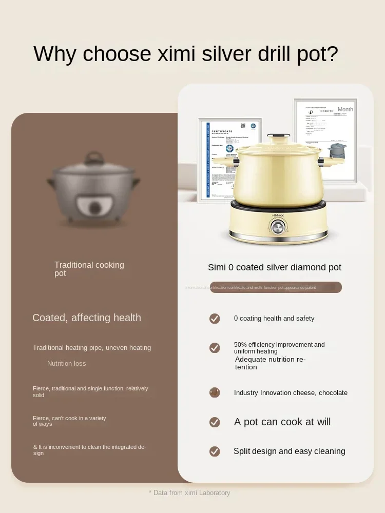 German Ximi multifunctional cooking pot electric hot pot household split steak frying pan electric cooking large capacity 304 5
