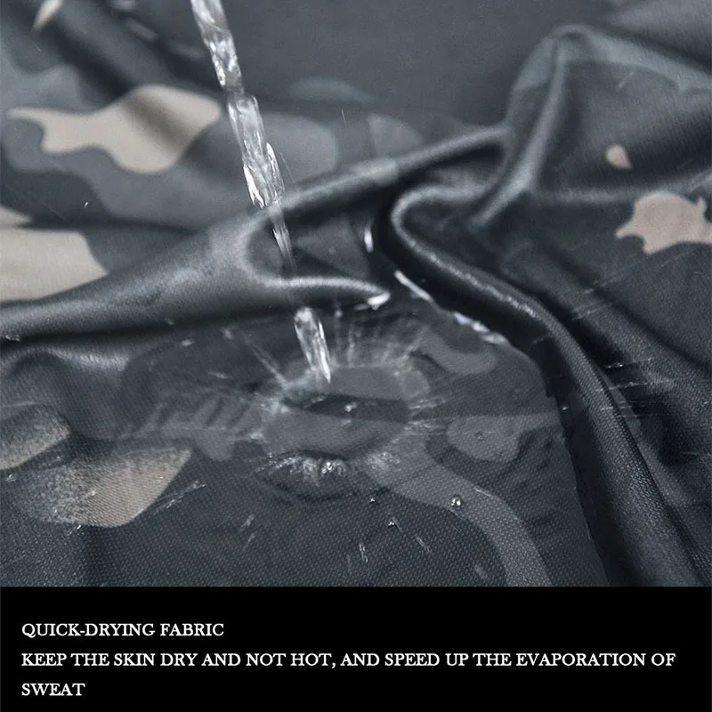 Men Camo T-Shirts Quick Dry Short Sleeve Shirt Camping Outdoor Hiking Top Hunting Combat Men Lapel Collar Clothing Breathable