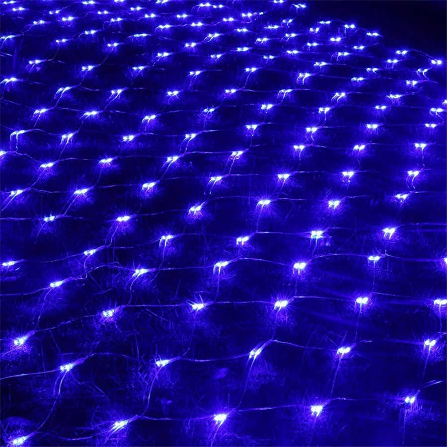 thumbnail image 1 of Red de luces LED de gran tamaño de 8 x 10 m, 2000 LED, para exteriores, resistente al agua, para árbol de Navidad, decoración de pared de jardín, 1 of 5
