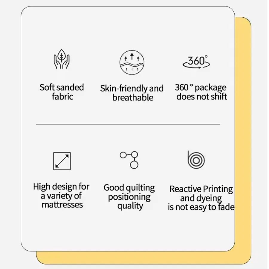 Waterproof Fitted Bed Sheet with 360 Elastic Band Quilted Mattress Protector Cover for Single Double King Queen Size Bedsheet 6