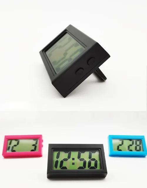 Mini Auto-armaturenbrett Digital Uhr Fahrzeug Selbst-Adhesive Uhr mit LCD  Zeit Tag Display Automotive Stick Auf Uhr für autos