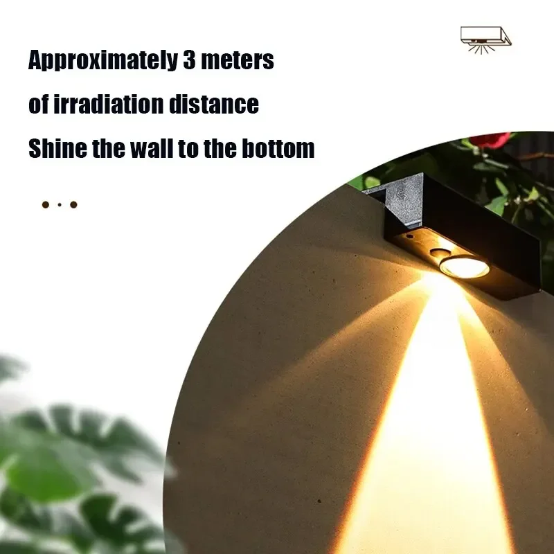 Solar Square Outdoor Wall Light 4