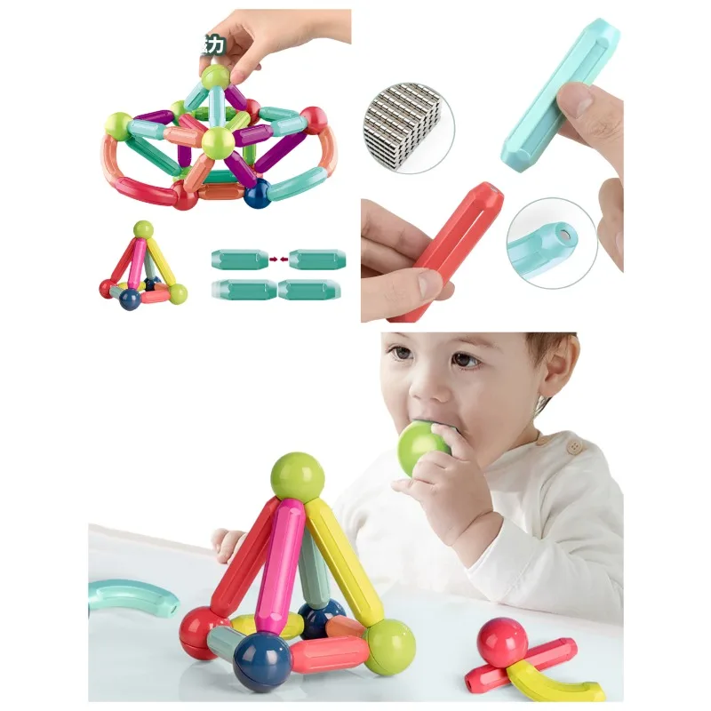 

Magnetic wand for children's early education puzzle development versatile modular intelligence toys