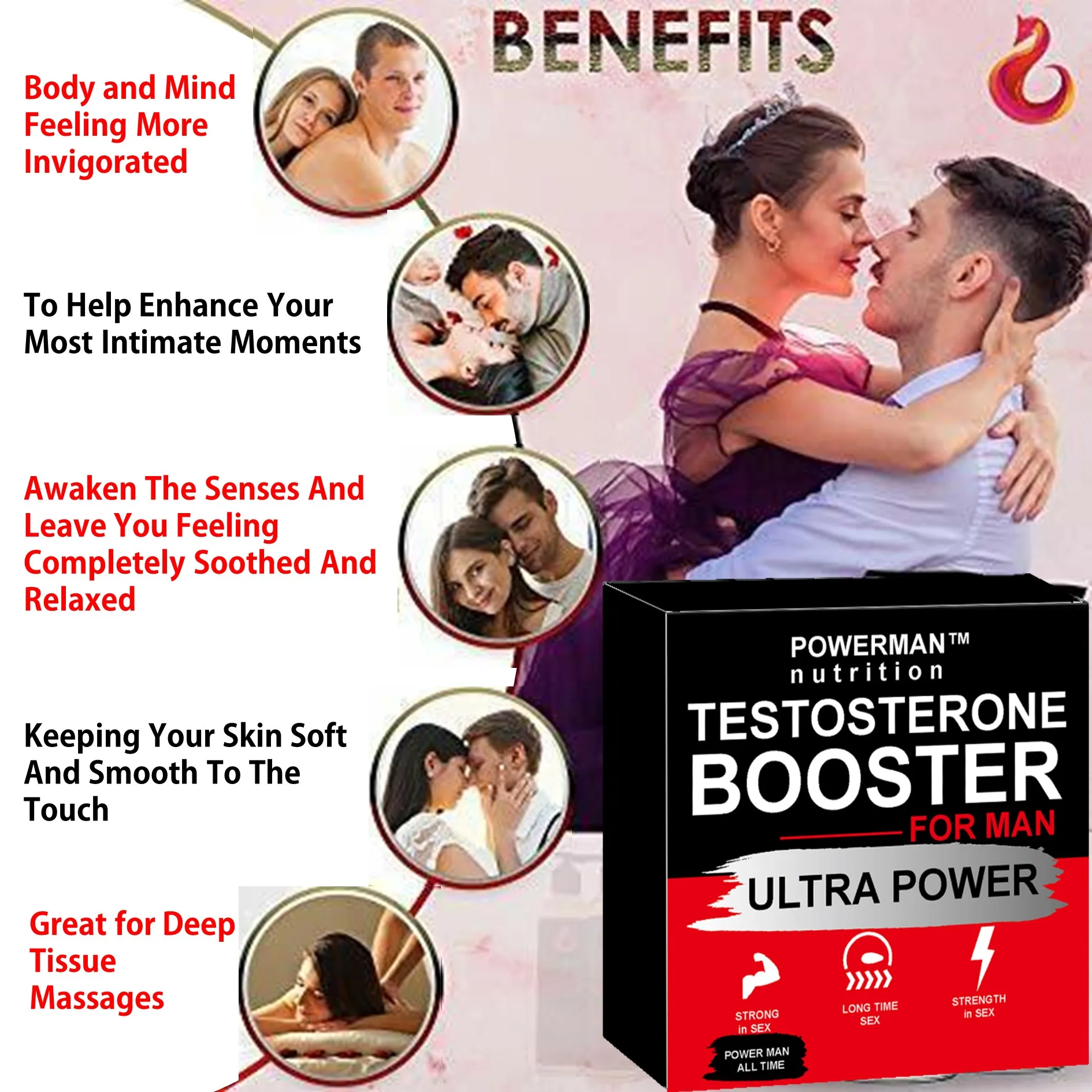 Male Health Supplements Maintains Muscle Strength and Energy Levels Helps Balance Hormone Levels and Promotes Overall Well-being in Healthy Adult Men
