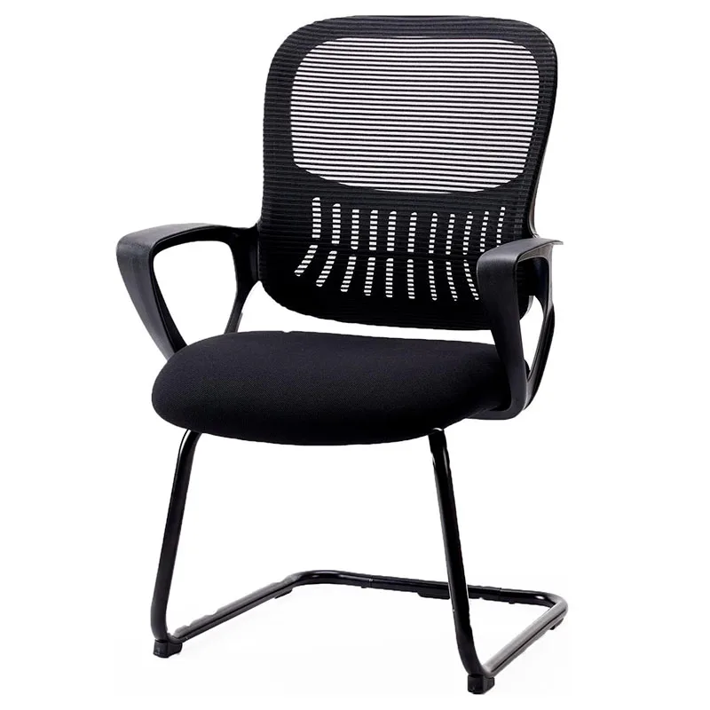 Ergonomic Office Chair No Wheels, Computer Gaming Mid-Back Task Chair with Lumbar Support, Comfy Mesh Executive salon furniture workpro® 1000 series ergonomic mesh mesh mid back task chair bifma compliant gaming chair office furniture