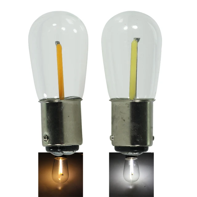 2X Lampada Led Filament Licht Kleine 1W Scheinwerfer B15 12V 24 V