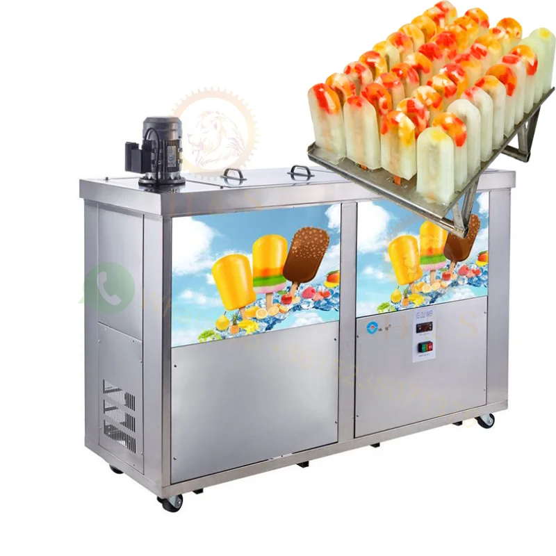 

Various Molds Automatic Brine Cooling Popsicle Freezer Turkey Ice Cream Lolly popsicle Machine for sale beer bar