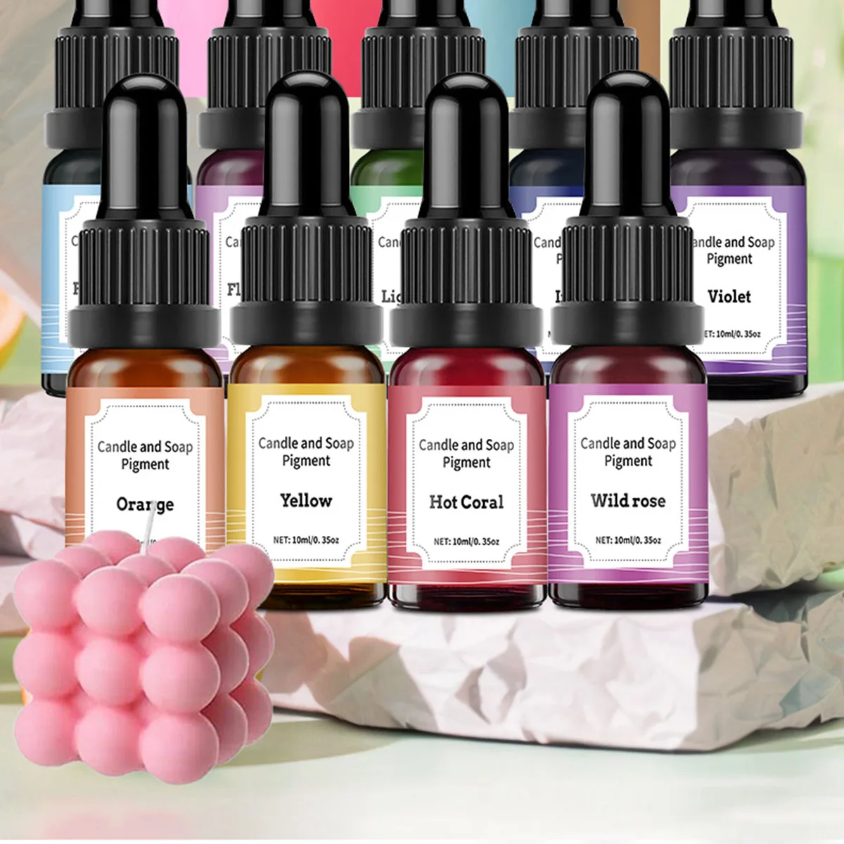 10ml Candle Dyes Liquid Pigment Essence DIY Candle Soap Colorant Handmade Crafts Resin For Craft Making