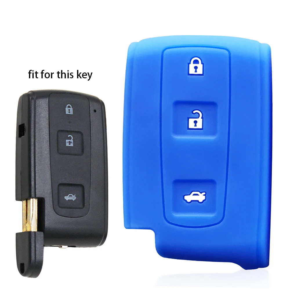Silicone 3 Buttons Remote Car Key Cover Case For Toyota Prius Gen II