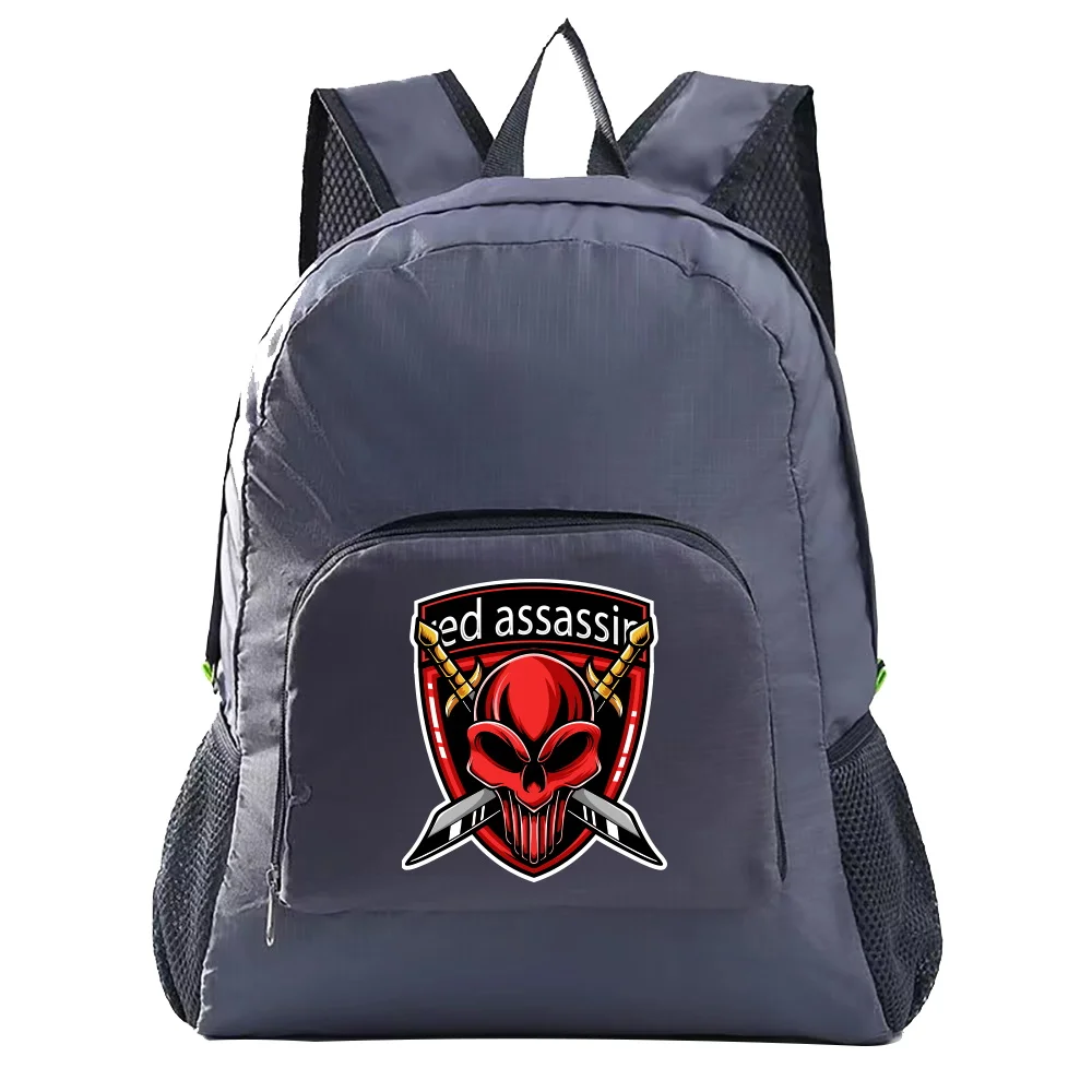 Foldable Backpack Outdoor Sports Rucksack for Men Women Teamlogo Series Camping Ultralight Folding Travel Bag Hiking Backpack