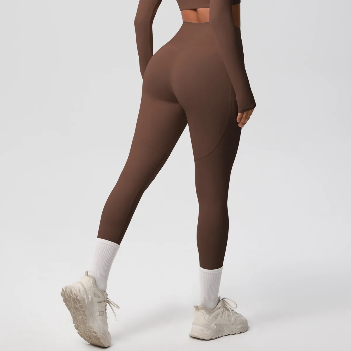 Air Brush High Waist Gym Leggings with Pockets Women Fitness Yoga Pants Female Sports Running Tights Butt Lifting Leggins