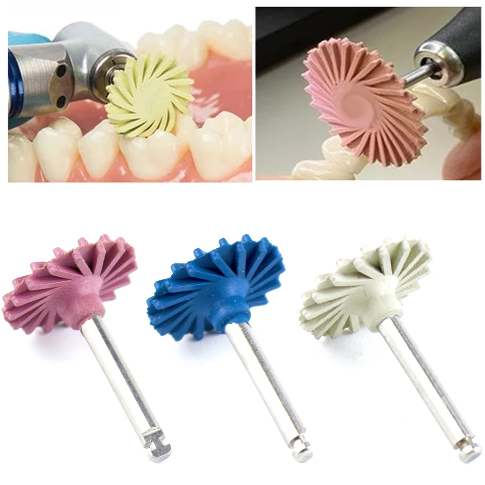 6 Pack Dental Composite Polishing Disc Kit Diamond System Dental Materials Teeth Flex Spiral Brush Bur Polisher Dentist Tools