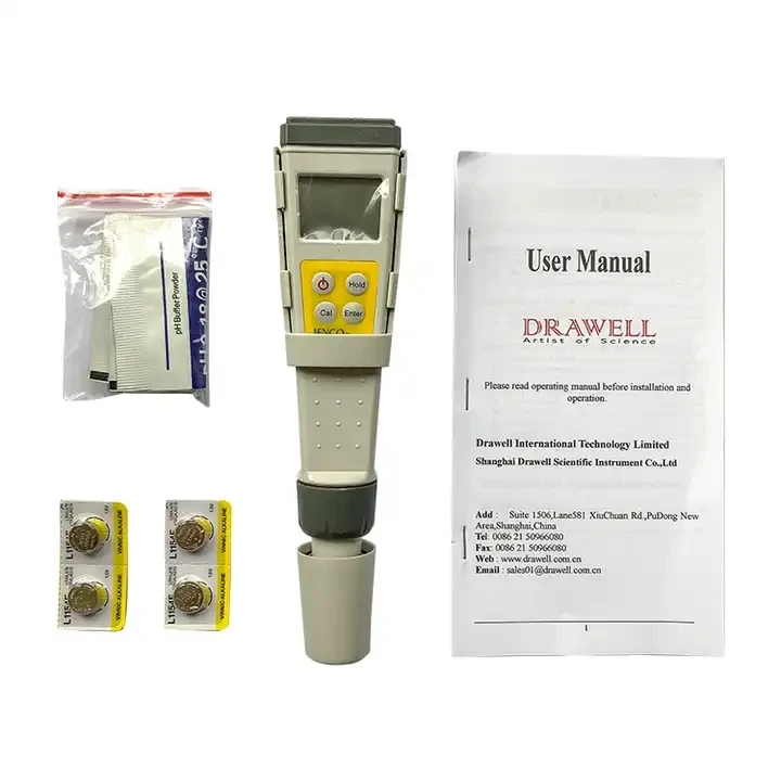 

Drawell Portable Pen style Digital Tester Equipment Ph Meter