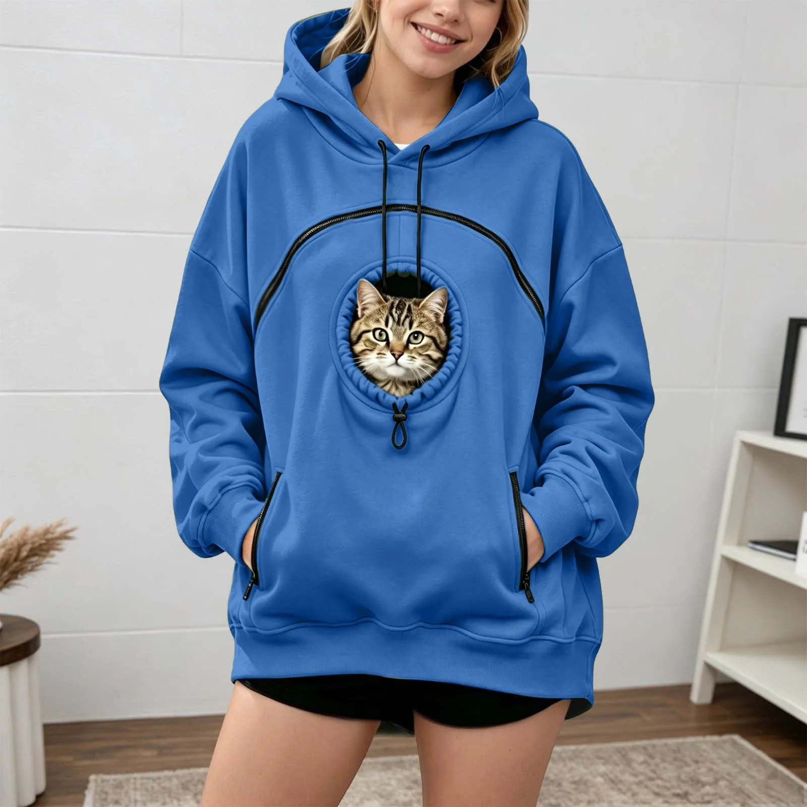 Kangaroo Pouch Hoodie for Pet Owners product image from Pawloom
