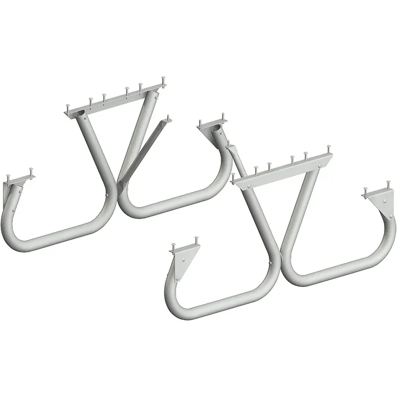 6 or 8 Foot Outdoor Galvanized Steel Metal Non Tip and Non Trip Picnic Table Legs Kit For Backyard Park or Camp Dining