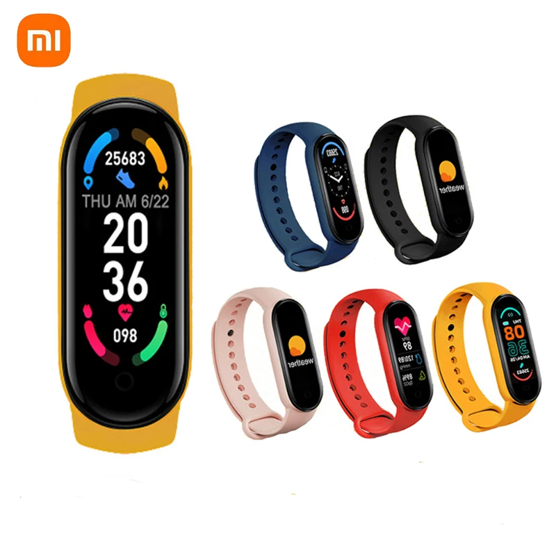 Смарт-браслет XiaoMi Band M6 фитнес-браслет смарт-часы для женщин/мужчин пульсоксиметр