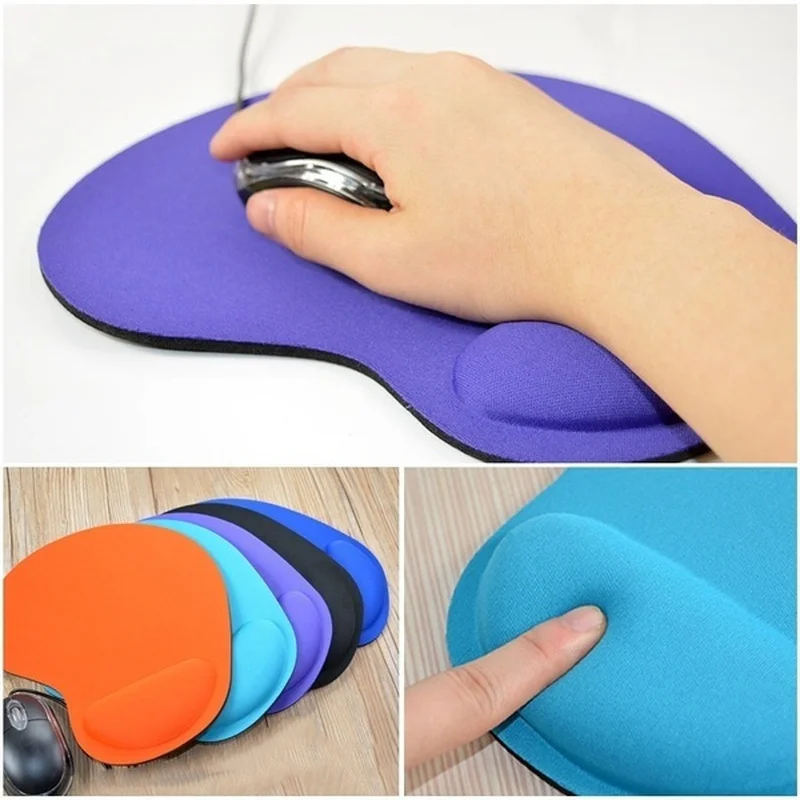 1 Pcs Color Mouse PC Portable Thickened Office Wrist Support Convenient Mouse Pad