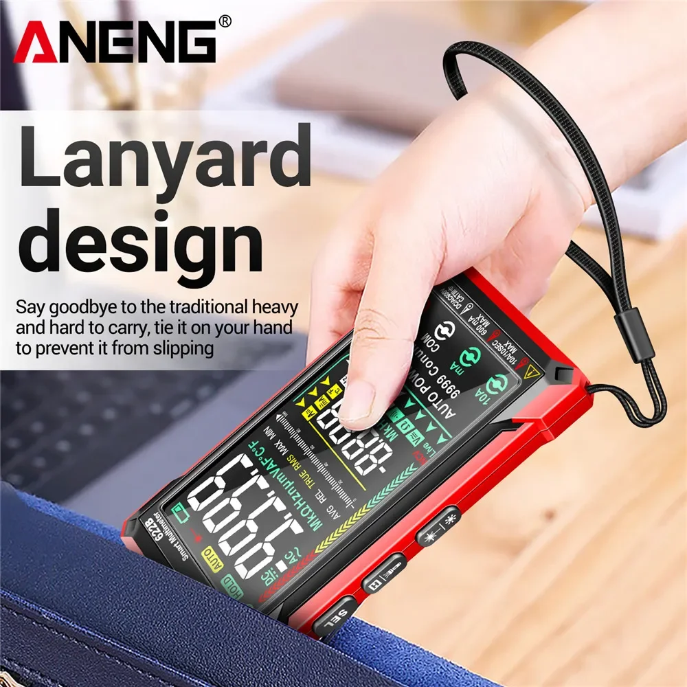 ANENG Ʈ  Ƽ 6000 īƮ, True RMS DC AC  ׽, а,  ĿнϽ, Ohm ڵ , 622B, 622A