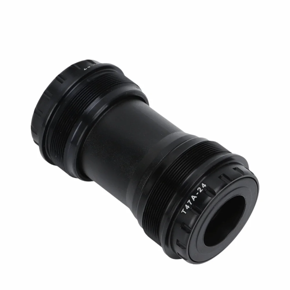 24mm 내경 하단 브래킷 알루미늄 합금 밀폐형 베어링 로드 바이크 하단 브래킷 경량 블랙