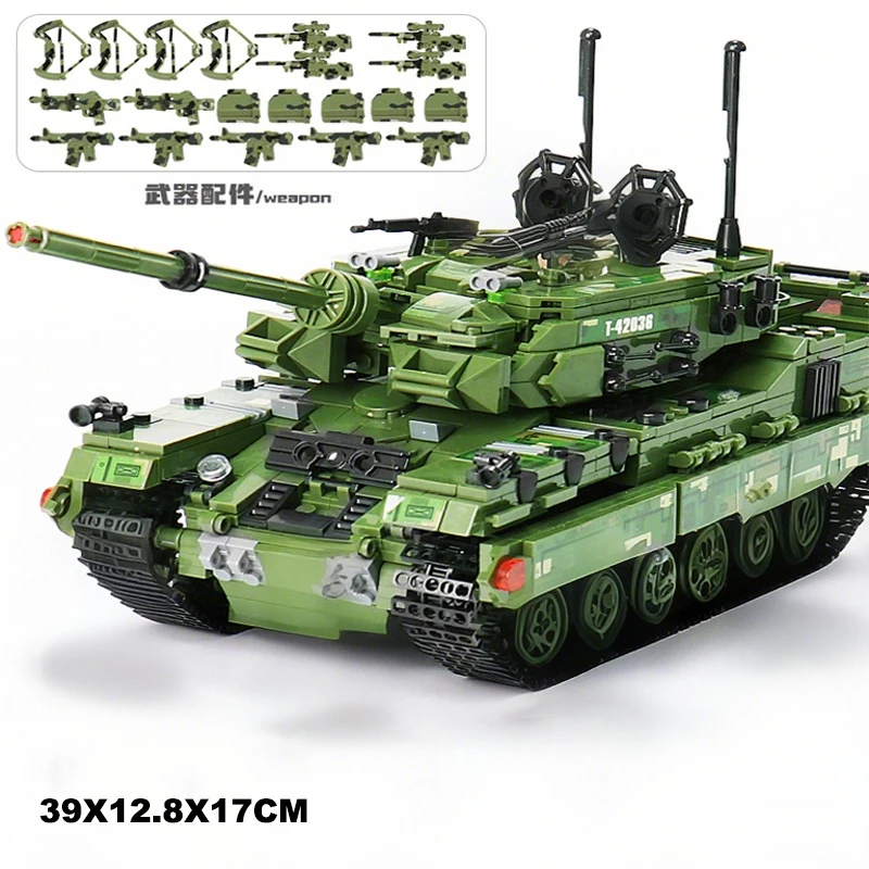 WW2 Military Vehicle Series 99A Tank Building Blocks 8in1 Airplane Truck Model D