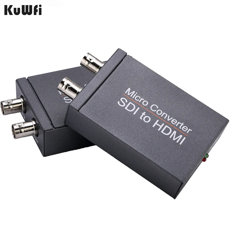 

Видеоразветвитель SDI/HDMI, KuWFi, 1080P, с петлей SDI, SD, HD 3G-SDI в HDMI, автоматически определяет разрешение