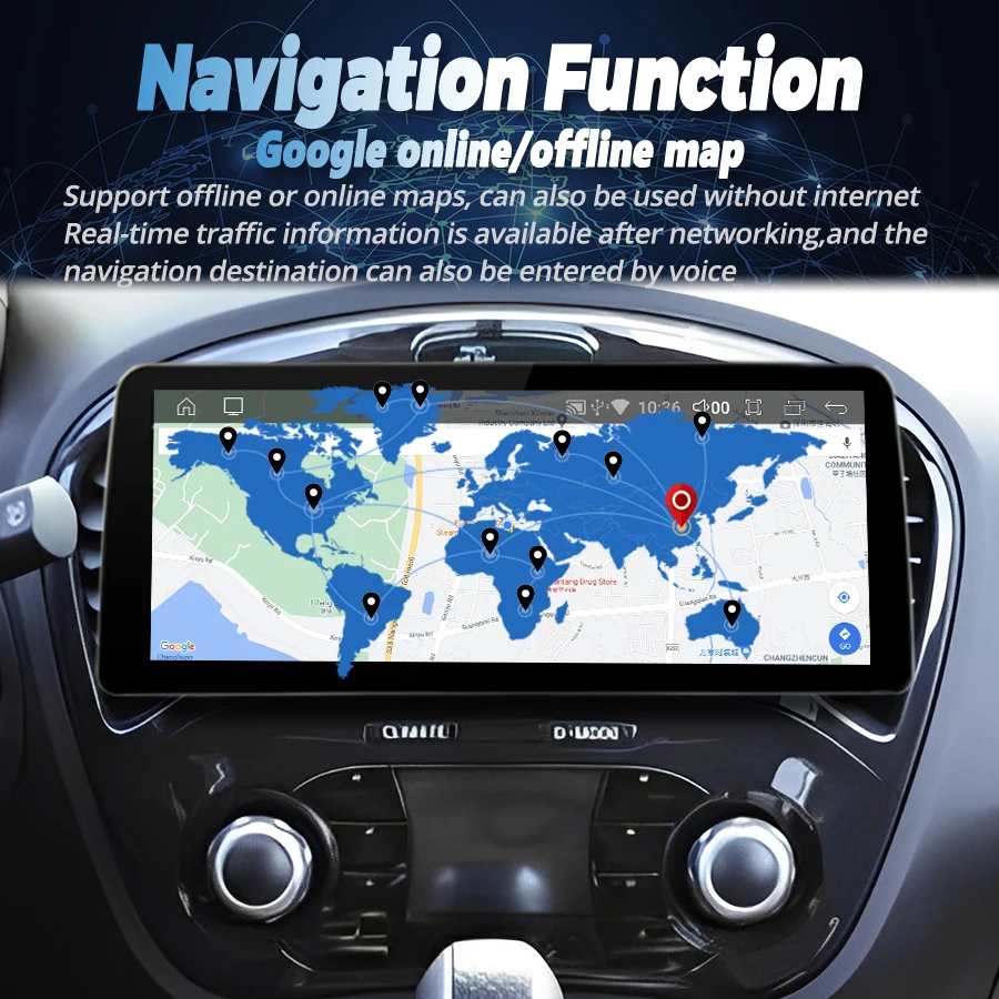 Android Auto Car Tablet7-inch Carplay Touch Screen With Gps, Bluetooth,  Backup Camera, Fm Radio