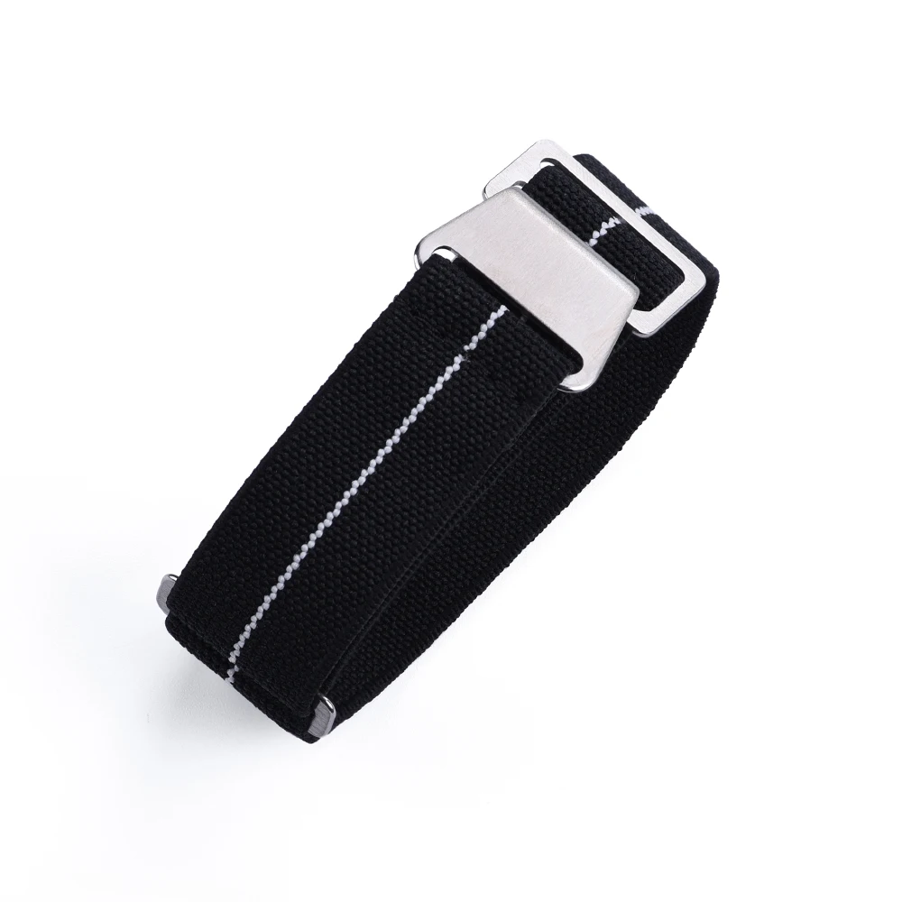 Nylon Braided Elastic Watch Band – Sporty Parachute-Inspired Strap