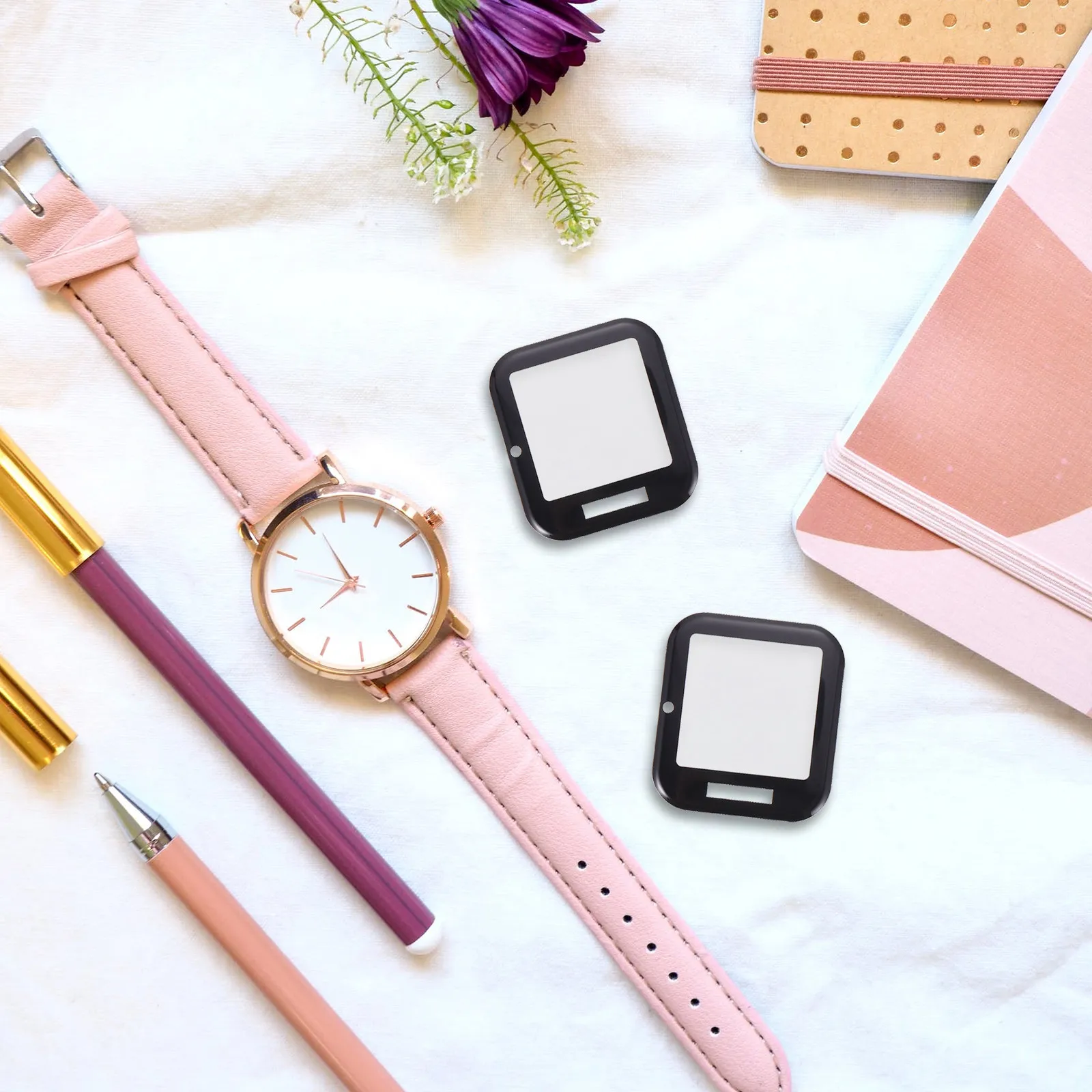 5Pcs 스마트 시계 보호 필름 PVC 스크린 프로텍터 긁힘 방지 지문 방지 간편한 설치 Garmin Venu와 호환 가능