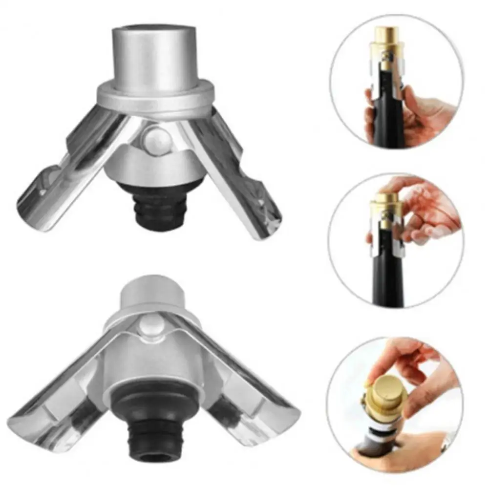 Bottle Stopper with Vacuum Pressure Pump Food Grade Stainless Steel Leak-proof Keep Fizz Professional Champagne for Home |