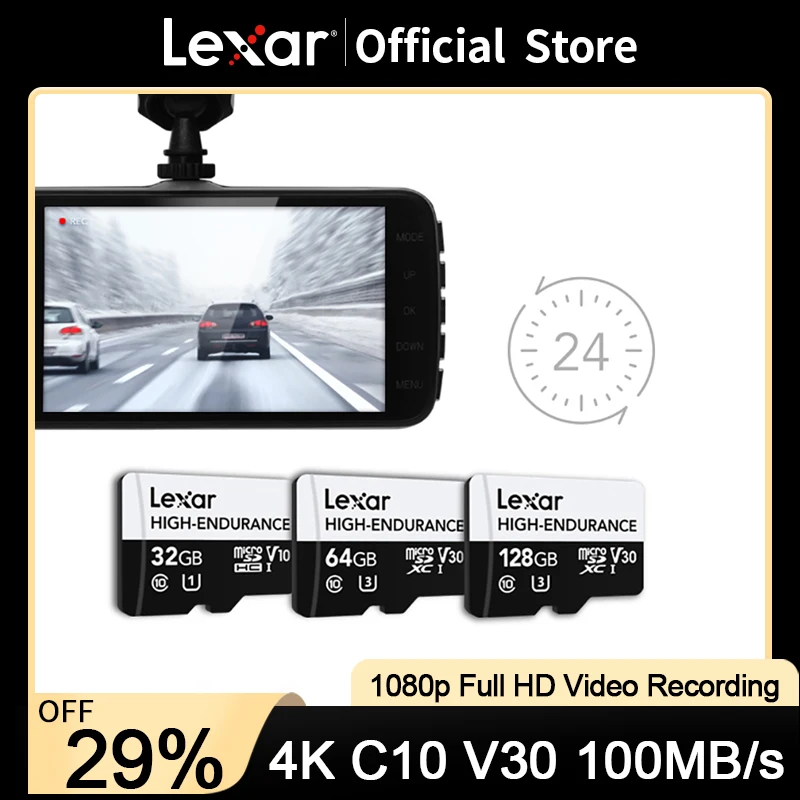 Lexar 128GB TF Cards High Endurance 32GB 64GB Memory Card SDHC SDXC V10