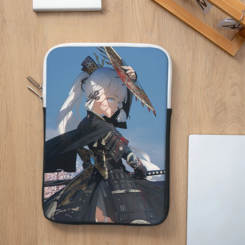Anime Personalizado Bolsa Genshin Impacto hu Tao Design Bolsa para Portátil Case para Ipad Acer Dell Bonito Menina à Prova de Choque 13 15.6 Bolsa - Imagem 2