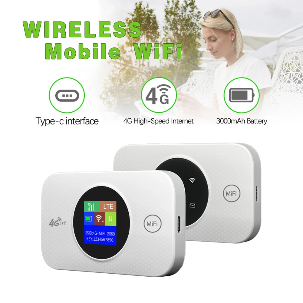 SIM 카드 슬롯이 있는 미니 야외 핫스팟, 4G 미니 LTE 라우터, 무선 와이파이, 3000mah, 150mbps