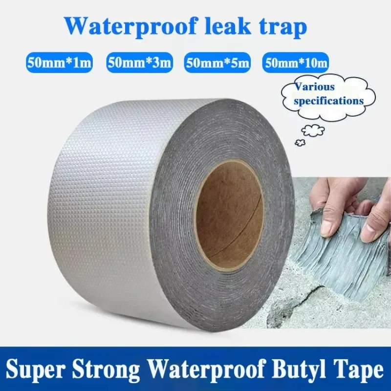 Heavy-Duty Butyl Sealant Tape Aluminum Foil Backed, Waterproof&UV Resistant Repair Tape for Roofing,Metal Wall, Cold Weld Effect