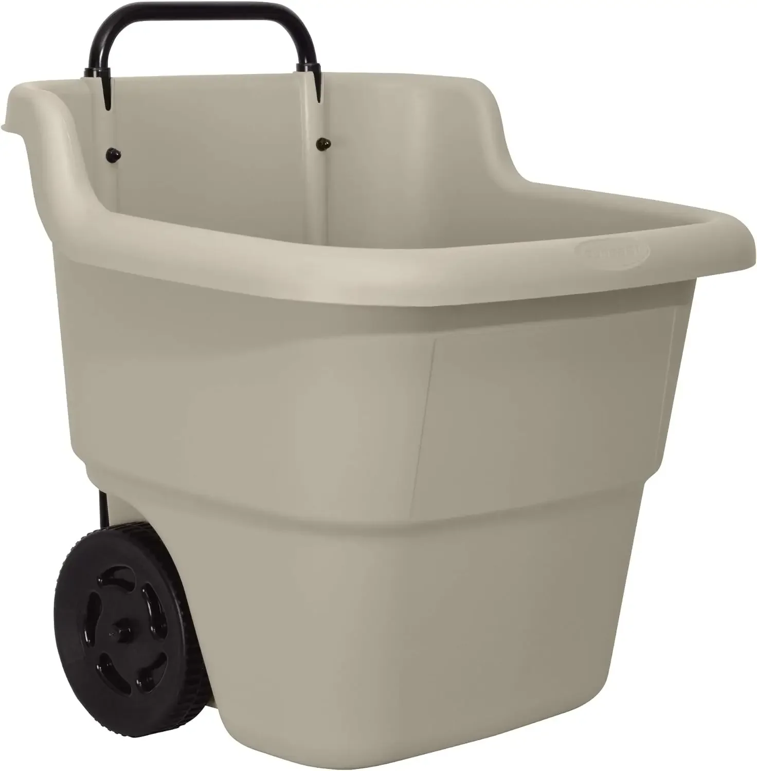 Resin 15.5 Gallon Multi-Purpose Cart with Wheels BrownTaupe Beach Wagon