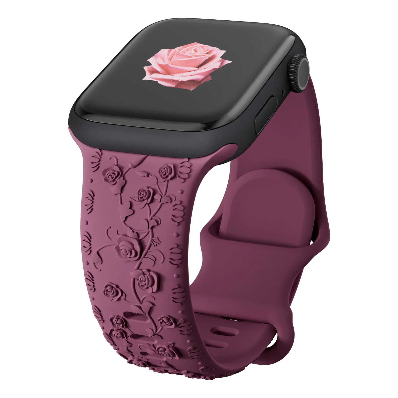 Rose Engraved Straps