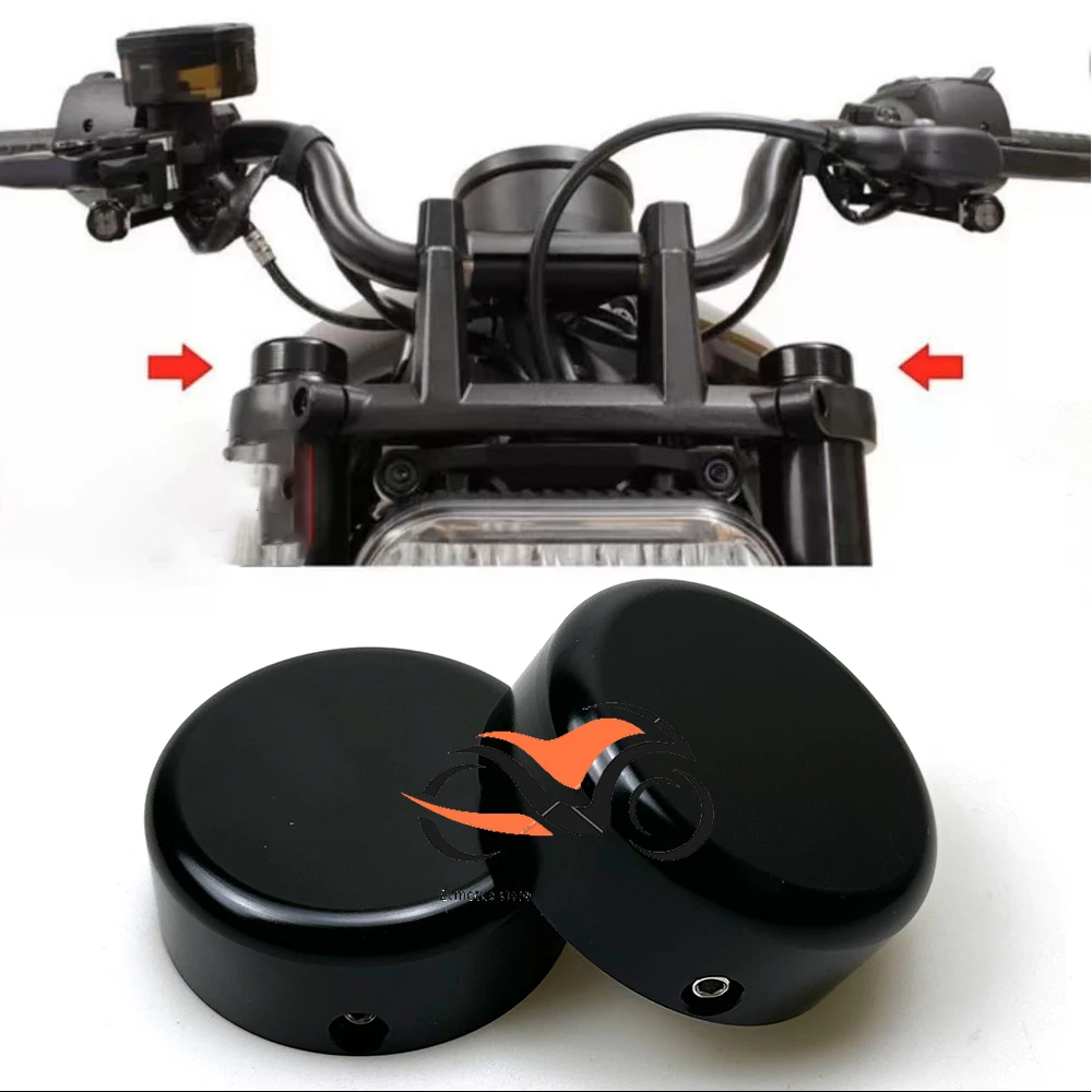 

2PCS Upper Fork Stem Nut Cap Covers for Pan America 1250 For PAN AMERICA 1250 S PA1250 Sportster S RH1250S RH 1250 2021-2022