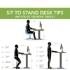 72-inch Electric Height Adjustable Standing Desk, Ergonomic Sit-Stand Computer Table for Home Computer Desk 5