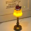 Kawaii Pudding Night Light LED Desk Lamp Battery Powered Desk Bedside Bedroom Bar Room Decor Atmosphere Sleeping Light kid Gifts 2