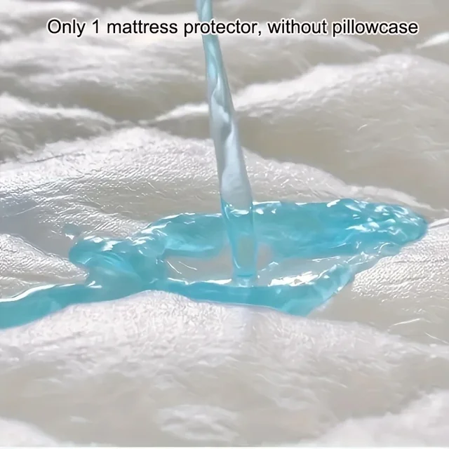 1 housse de protection pour matelas laminé imperméable carré moderne simple, housse de lit rose pâle pour chambre à coucher, literie (sans taie d'oreiller) 4