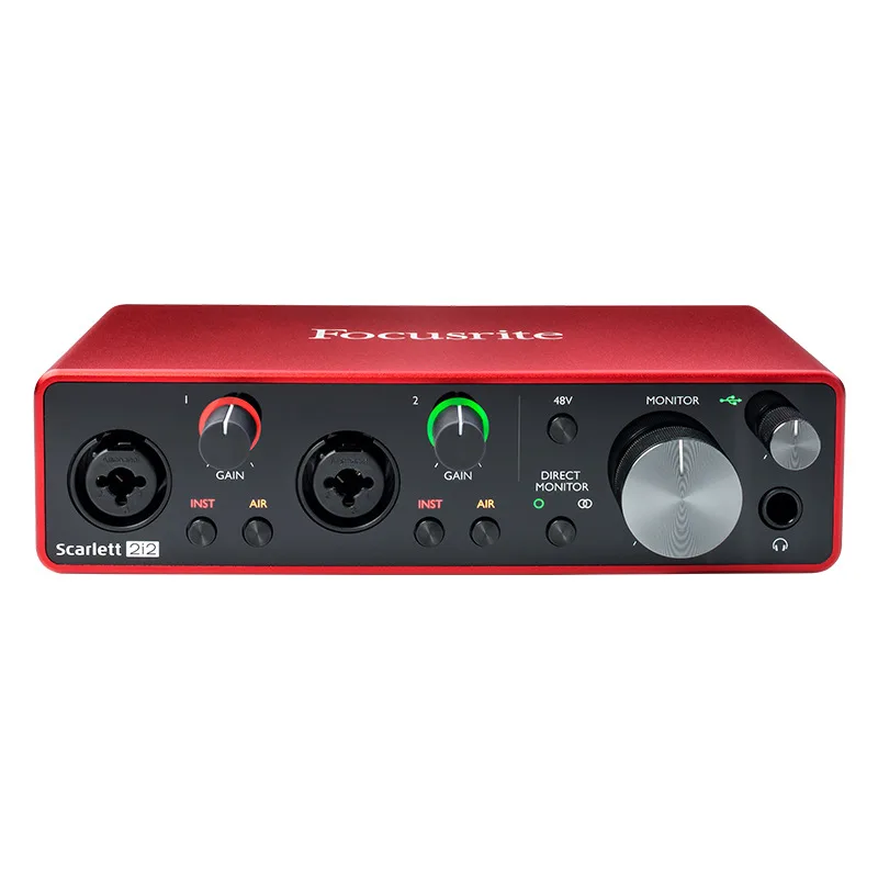

Focusrite Solo 3rd Gen USB Audio Interface External Sound Card Recording Guitar Headphone External Amplifier Mic Preamp