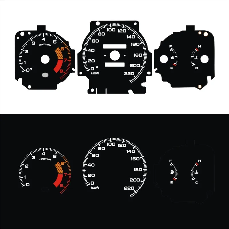 SD Motor EL Glow Gauge for Civic EK 1996 1999 Manaul Automatic Transmission