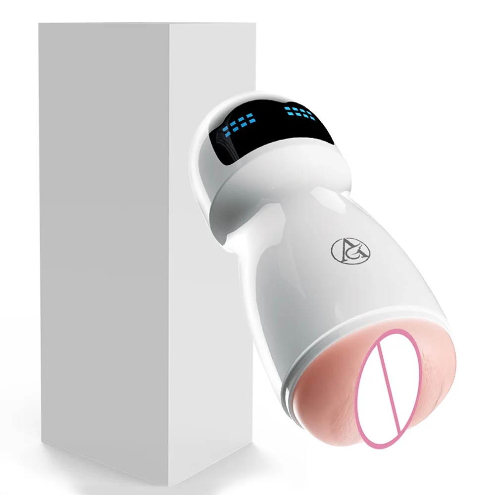 Mini Automatic Masturbator Cup for Male Realistic Vagina Pocket Pussy with Vibration Bullet Vibrating Penis Oral Sex Toys Adults