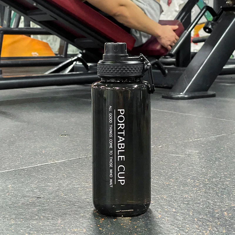 Sports Water Bottle 1000ml Portable Leakproof Large Capacity Travel Kettle