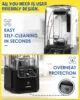 Commercial Blender with Soundproof Shield, 2200 Watt Professional Blenders for Kitchen with 80oz Jar and Self- 4