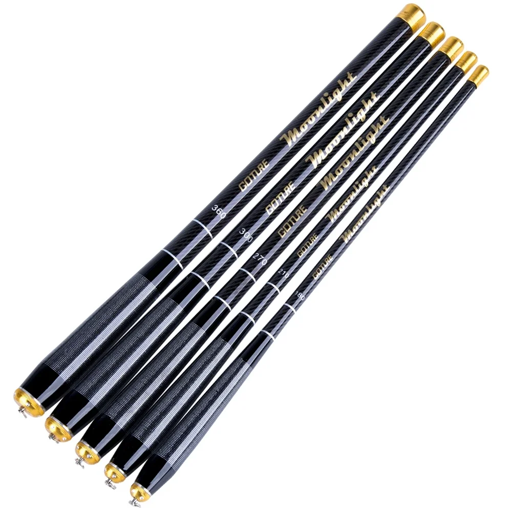 thumbnail image 2 of Telescopic Fishing Rod Carbon Super Hard - 2.1m To 5.4m Ultralight Pole For Saltwater Freshwater 2 of 9