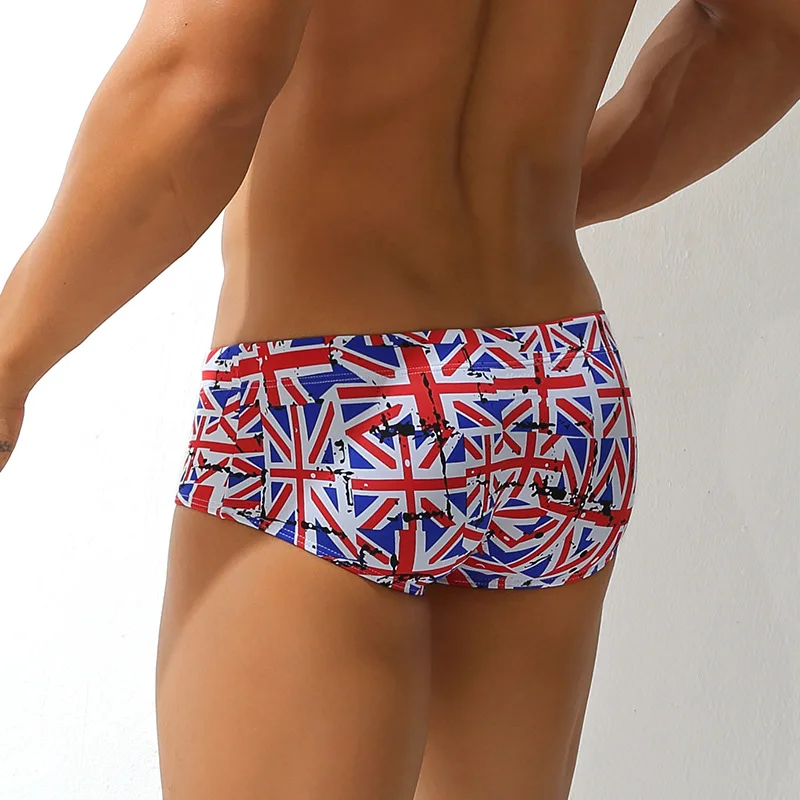 Swim Trunks Men Swim Shorts With Front Pad Low Waist